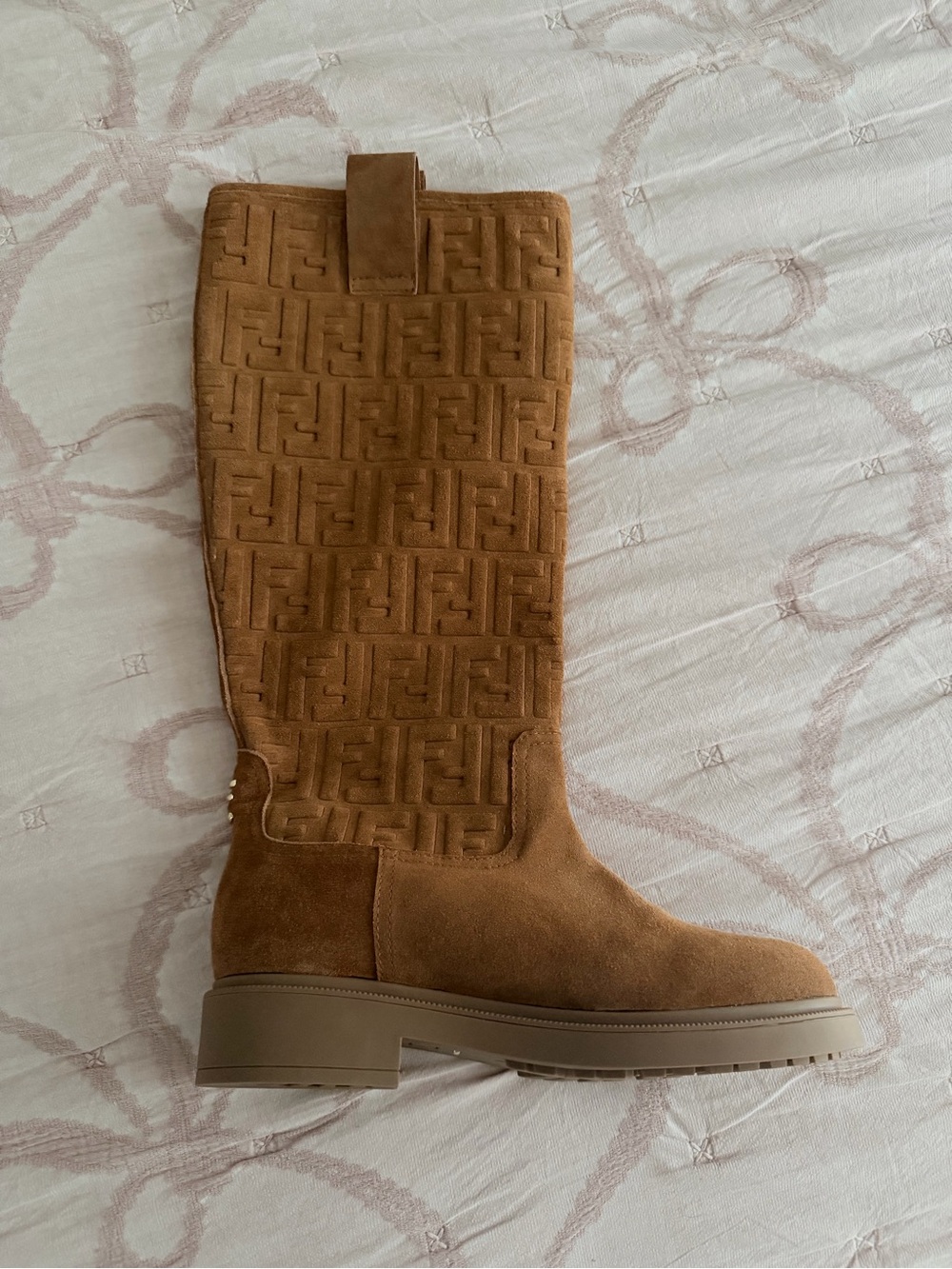 Tan Suede FF Boots